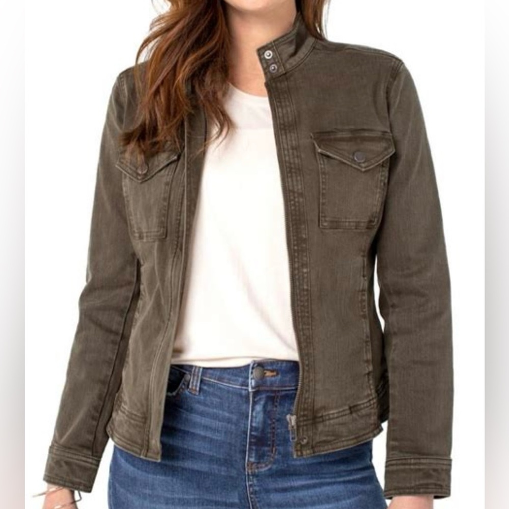 Liverpool Los Angeles Flight Jacket Olive Night